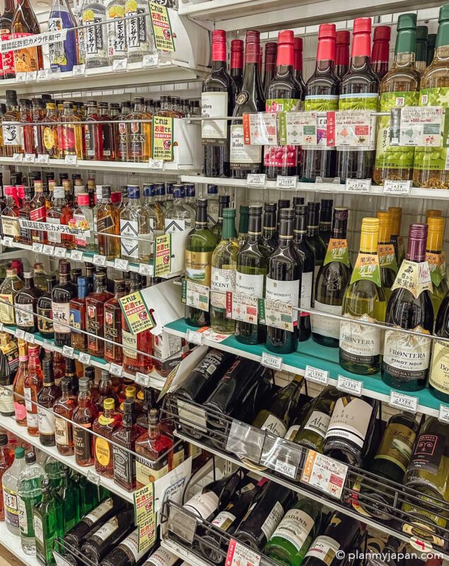 wine spirits 7-Eleven Stores in Japan