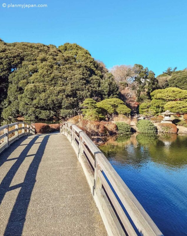 Shinjuku Gyoen National Garden in Tokyo Japan