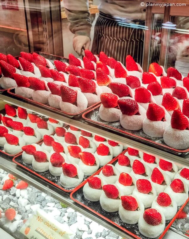 strawberry daifuku japan market