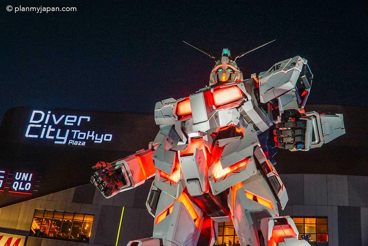 Tokyo's Unicorn Gundam Statue in Odaiba, Japan (closed) - Plan My